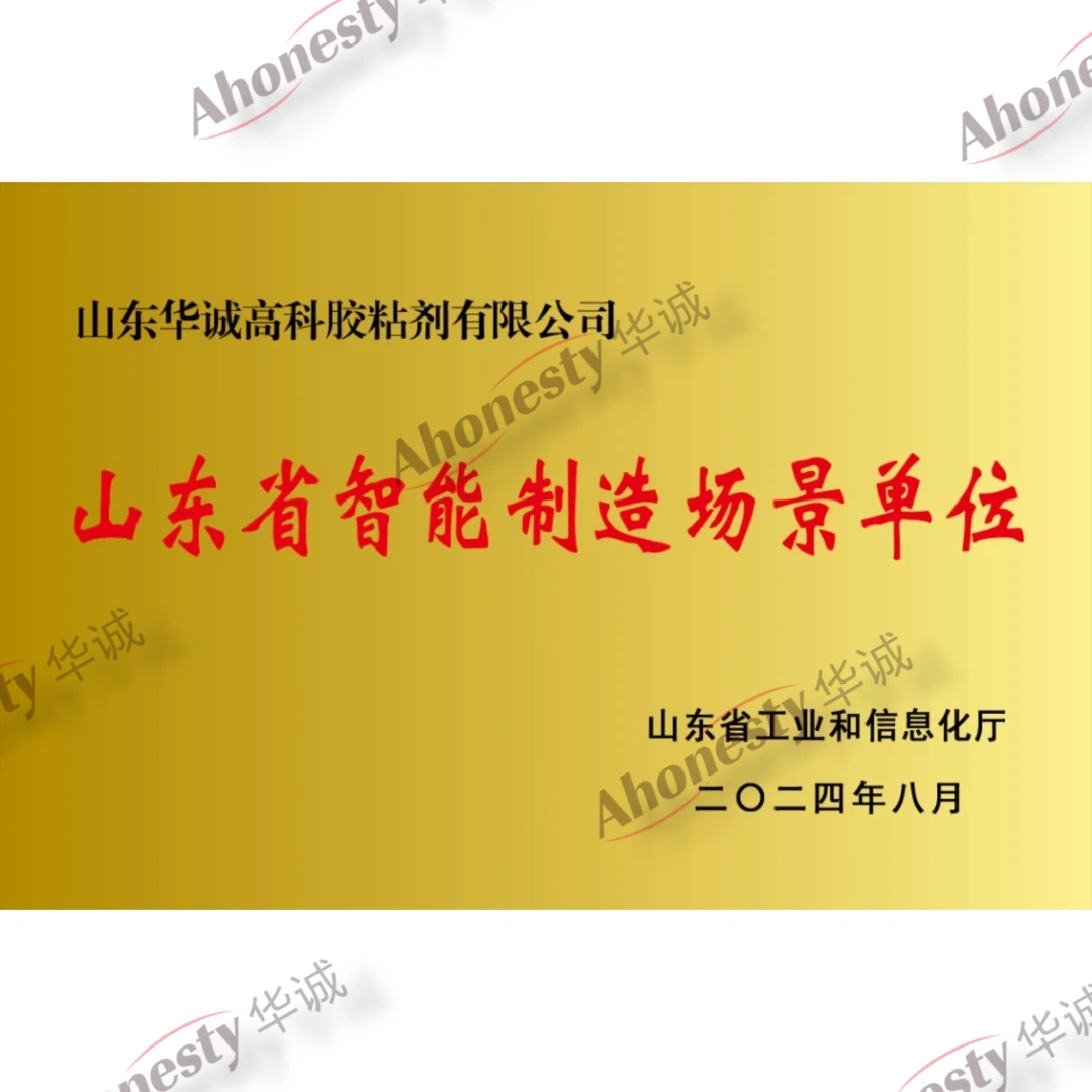 Plaque for the Shandong Provincial Intelligent Manufacturing Scenario Unit award presented to Huacheng in August 2024