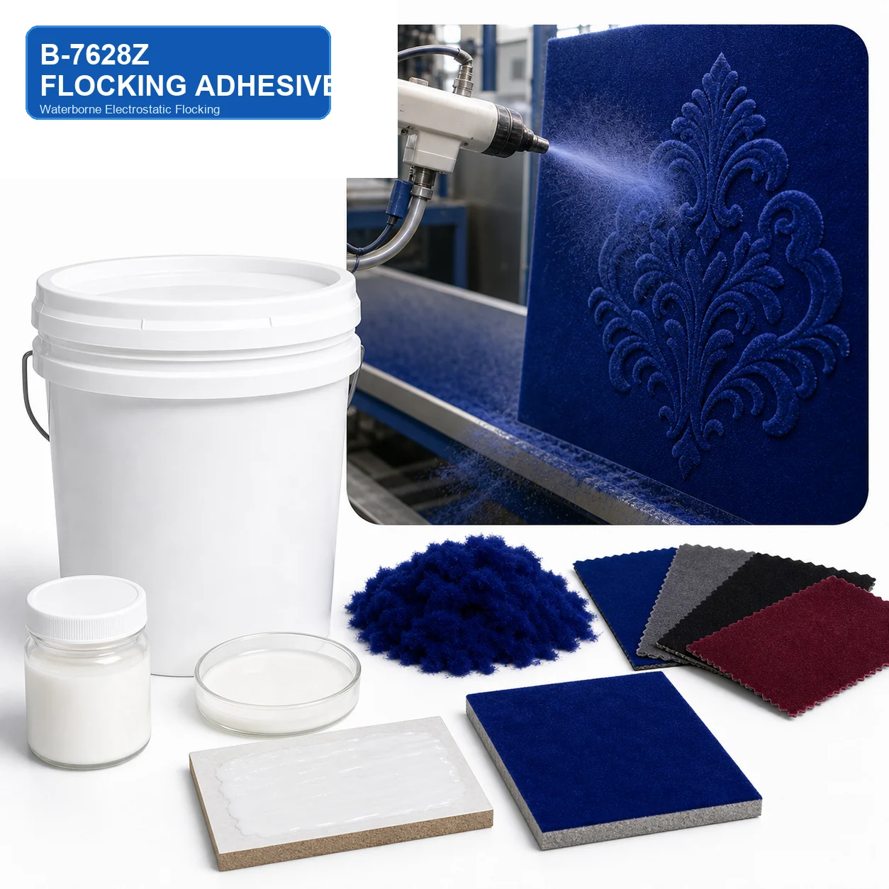 Waterborne Electrostatic Flocking Adhesive B-7628Z