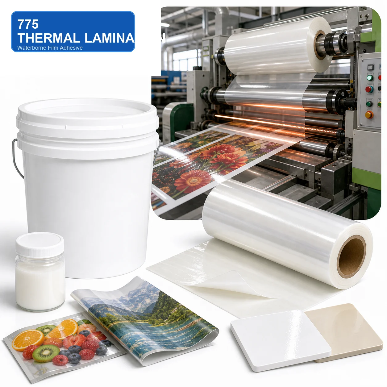 Waterborne Thermal Lamination Adhesive 775