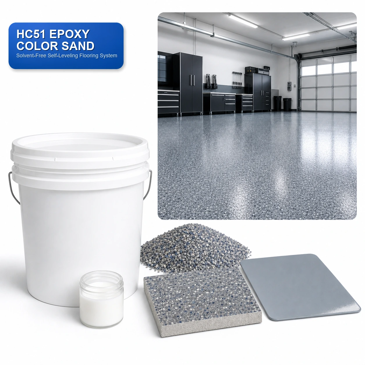 HC51 Epoxy Color Sand Flooring
