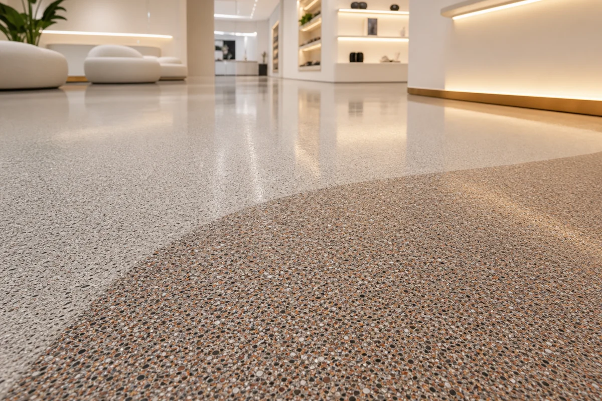 HC51 epoxy colored sand flooring system