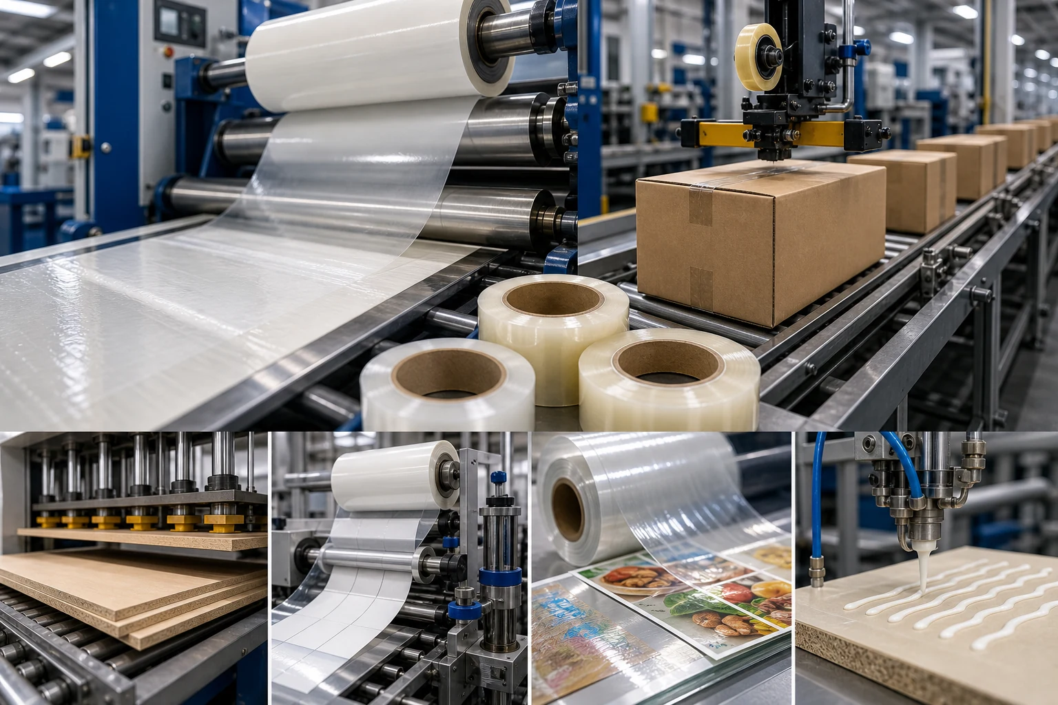 waterborne adhesive packaging lamination and bonding application