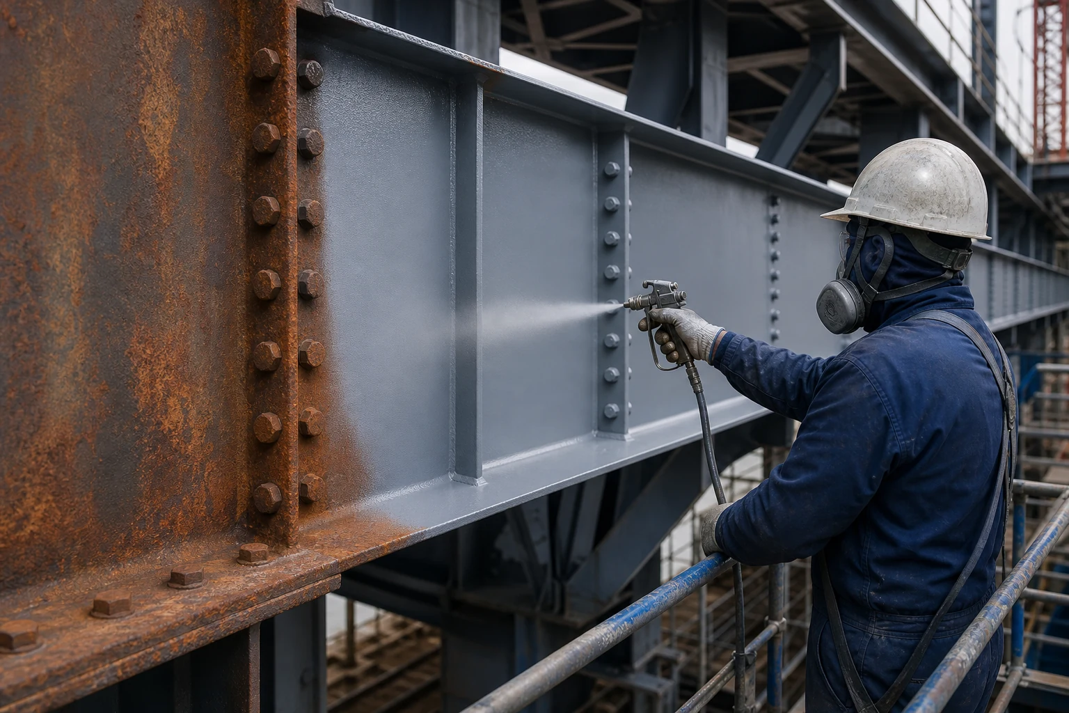 waterborne industrial anti-corrosion coating for steel structure